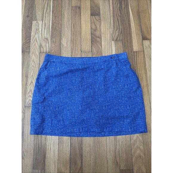 Columbia PFG Women’s Omni-Freeze Armadale Blue Printed Skort Size 12 - Picture 1 of 7